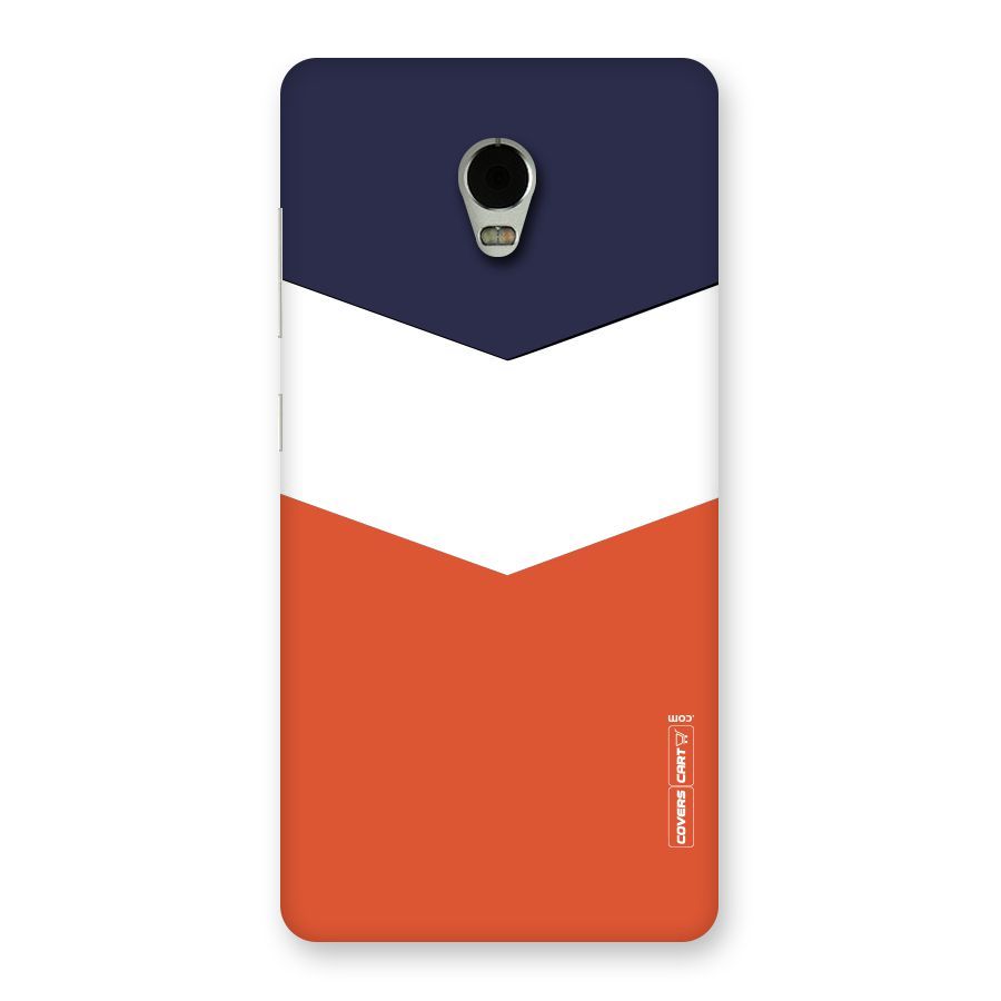 Navy Blue White Orange Arrow Back Case for Lenovo Vibe P1