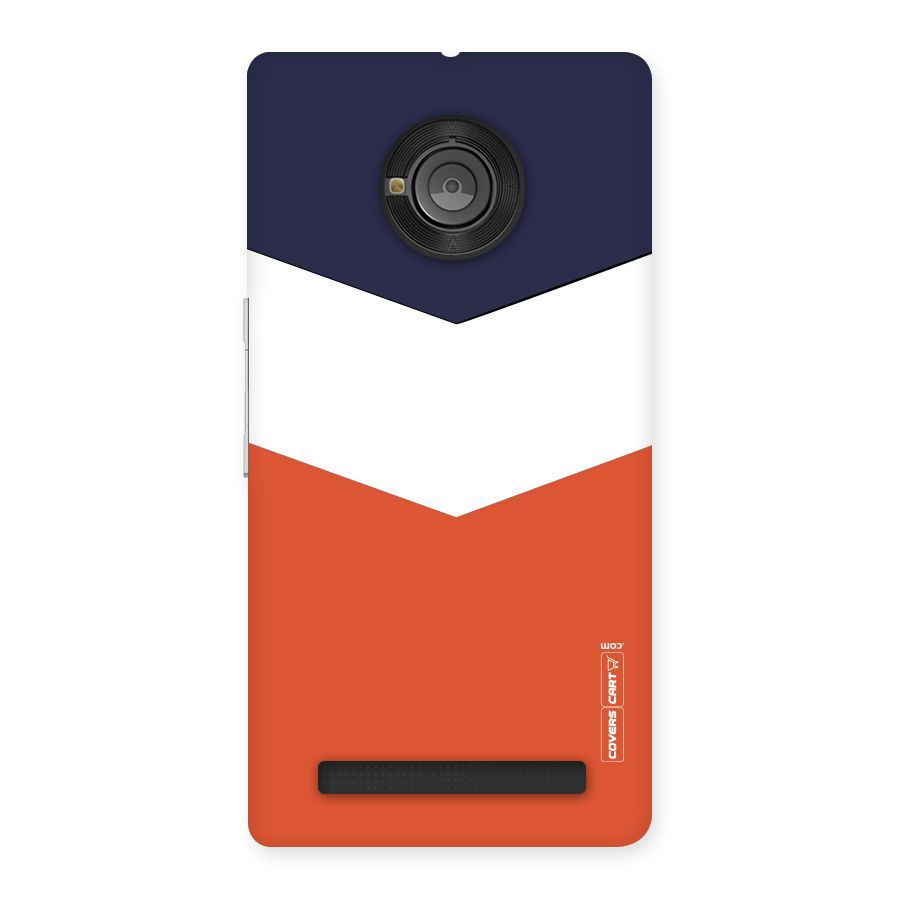 Navy Blue White Orange Arrow Back Case for Yu Yuphoria