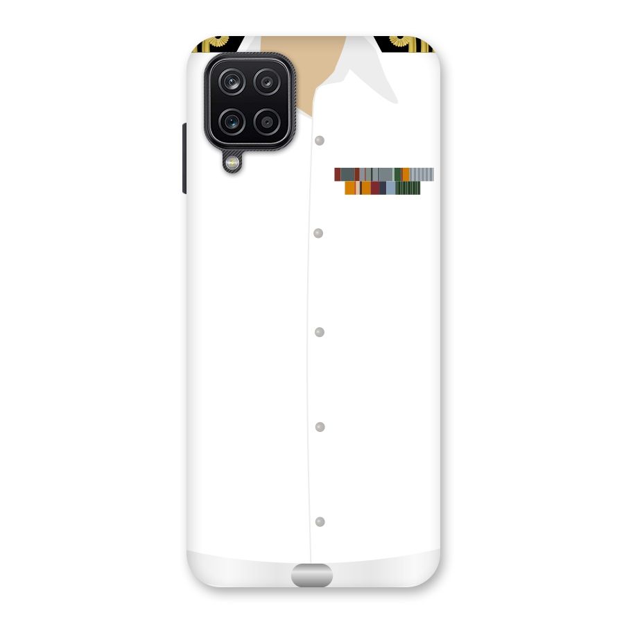 Navy Uniform Back Case for Galaxy A12