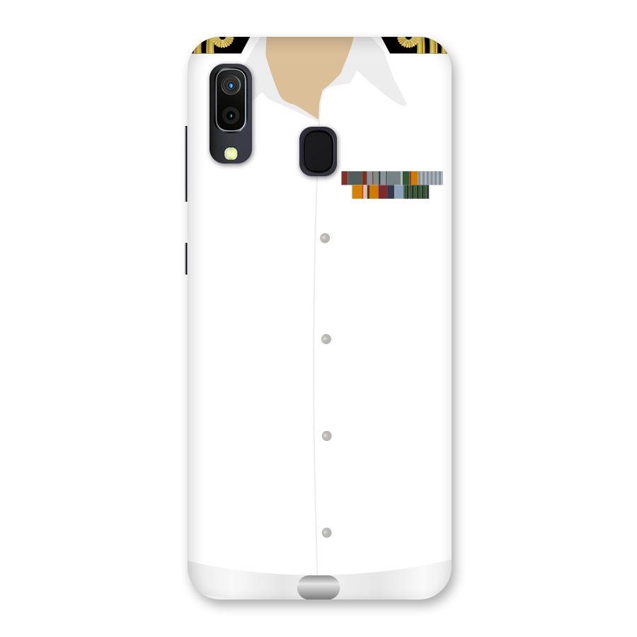 Navy Uniform Back Case for Galaxy A30