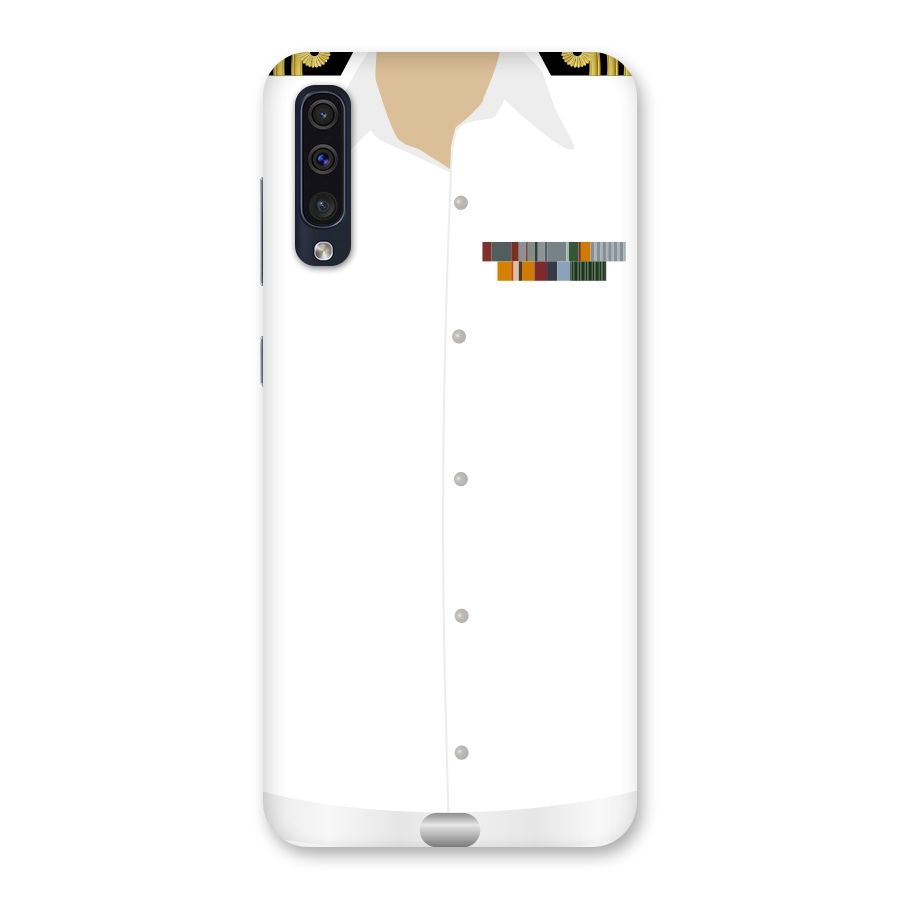 Navy Uniform Back Case for Galaxy A50
