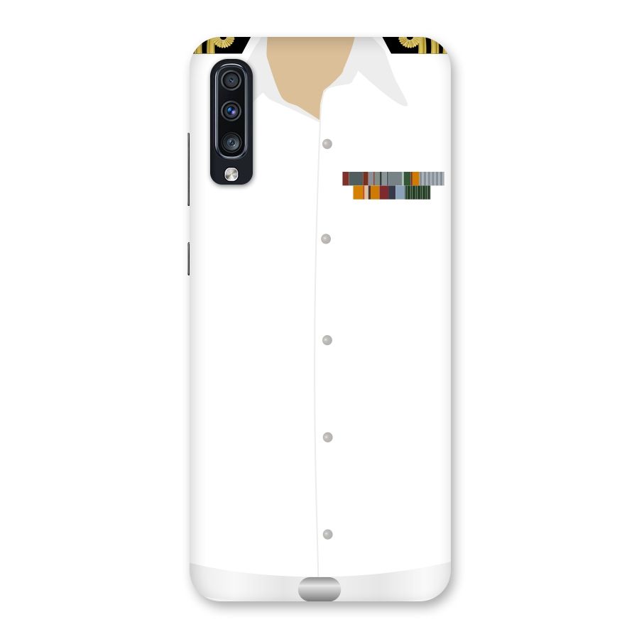 Navy Uniform Back Case for Galaxy A70