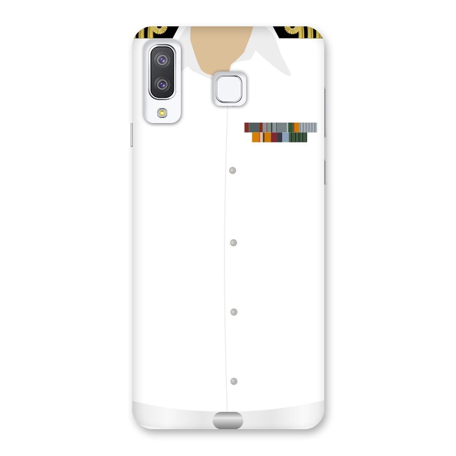 Navy Uniform Back Case for Galaxy A8 Star