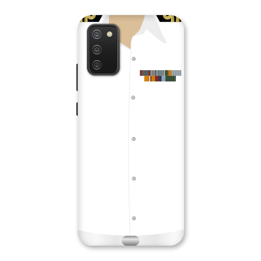 Navy Uniform Back Case for Galaxy M02s