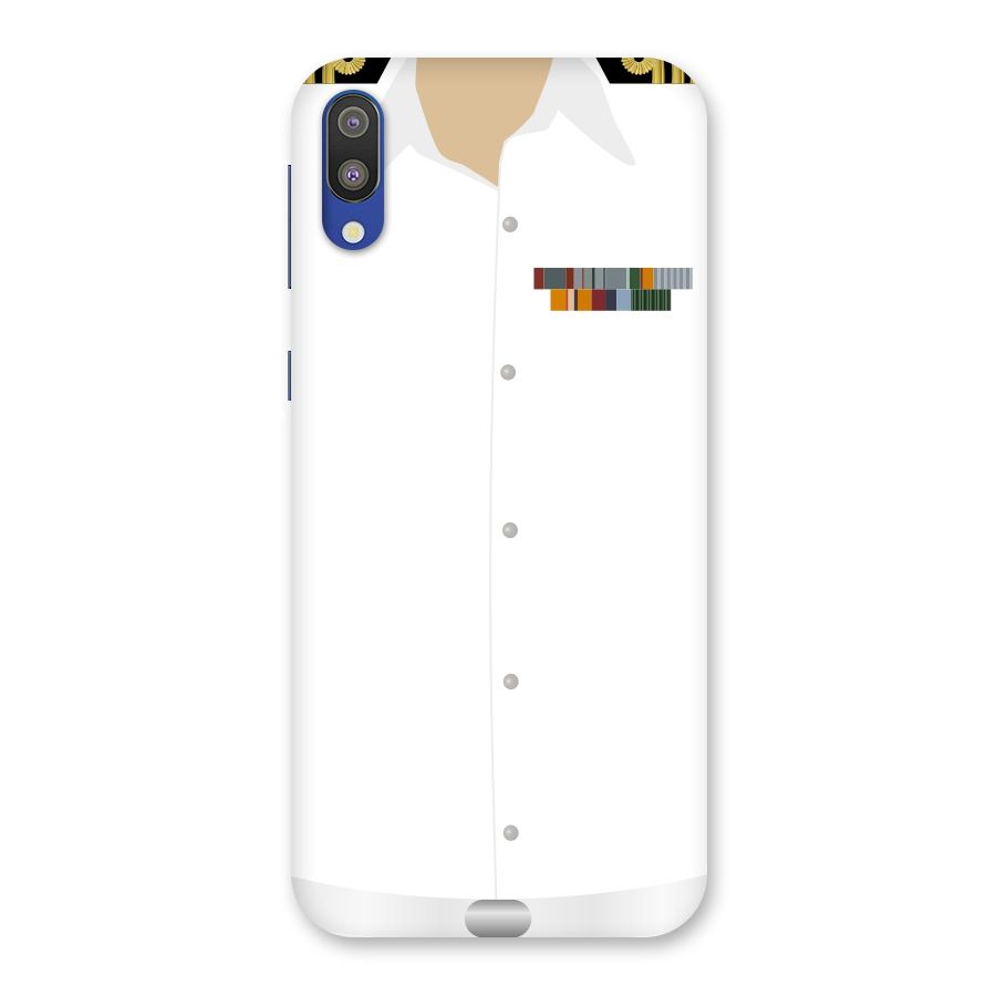 Navy Uniform Back Case for Galaxy M10