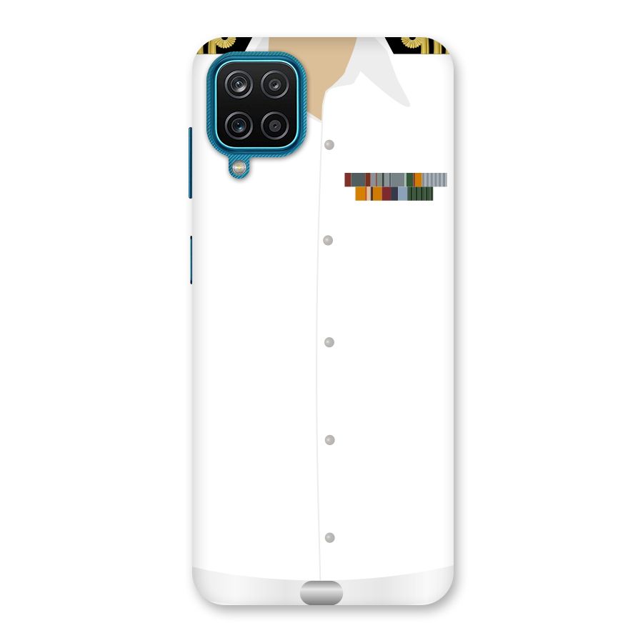 Navy Uniform Back Case for Galaxy M12