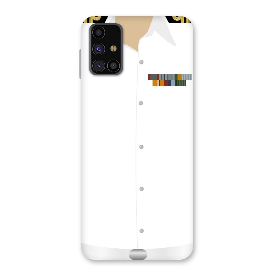 Navy Uniform Back Case for Galaxy M31s