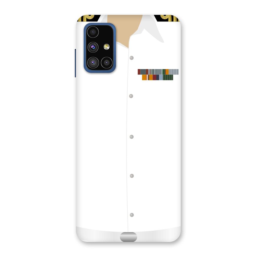 Navy Uniform Back Case for Galaxy M51