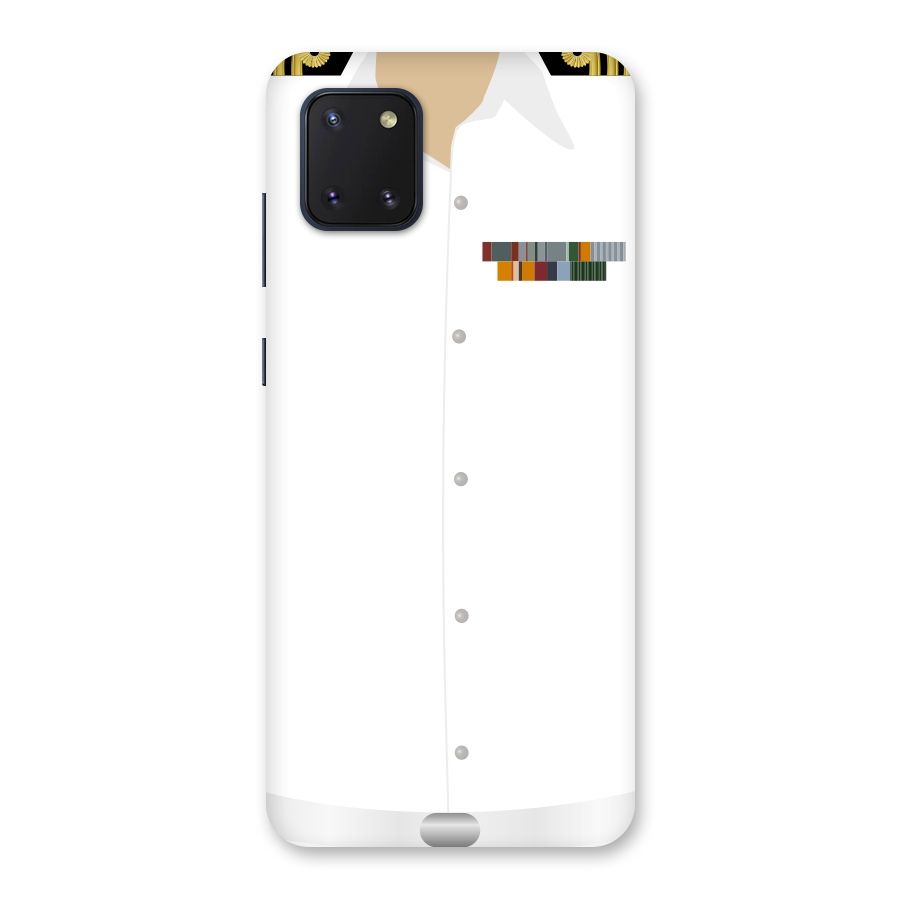 Navy Uniform Back Case for Galaxy Note 10 Lite