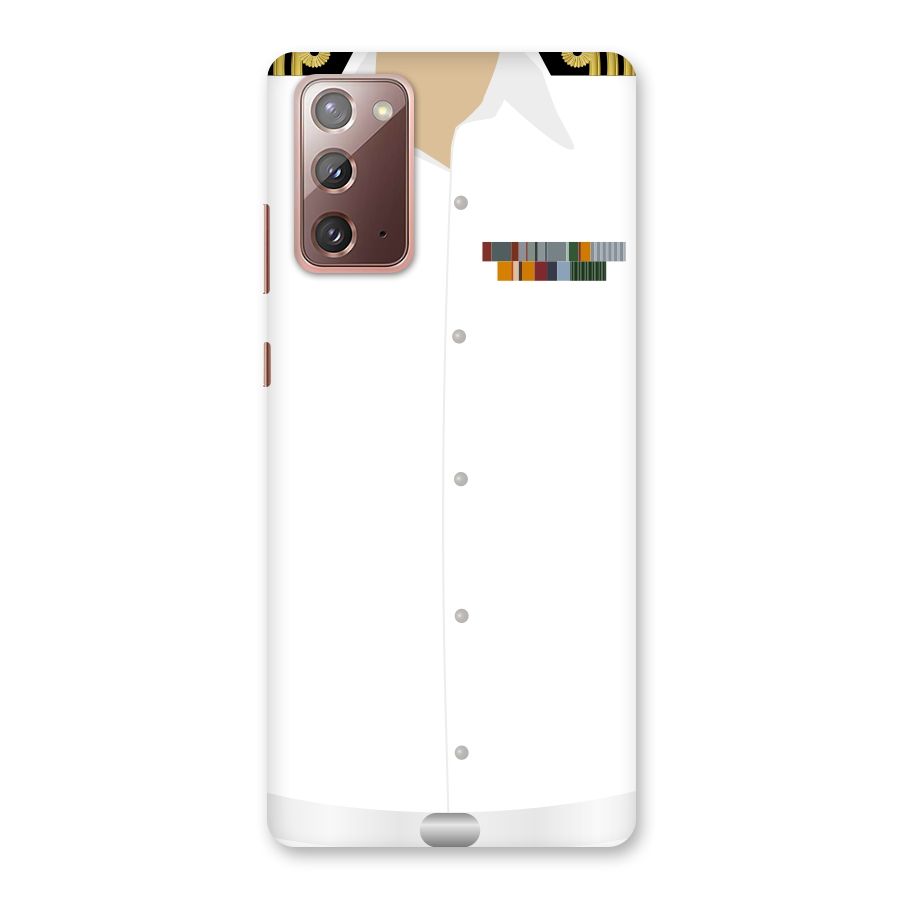 Navy Uniform Back Case for Galaxy Note 20