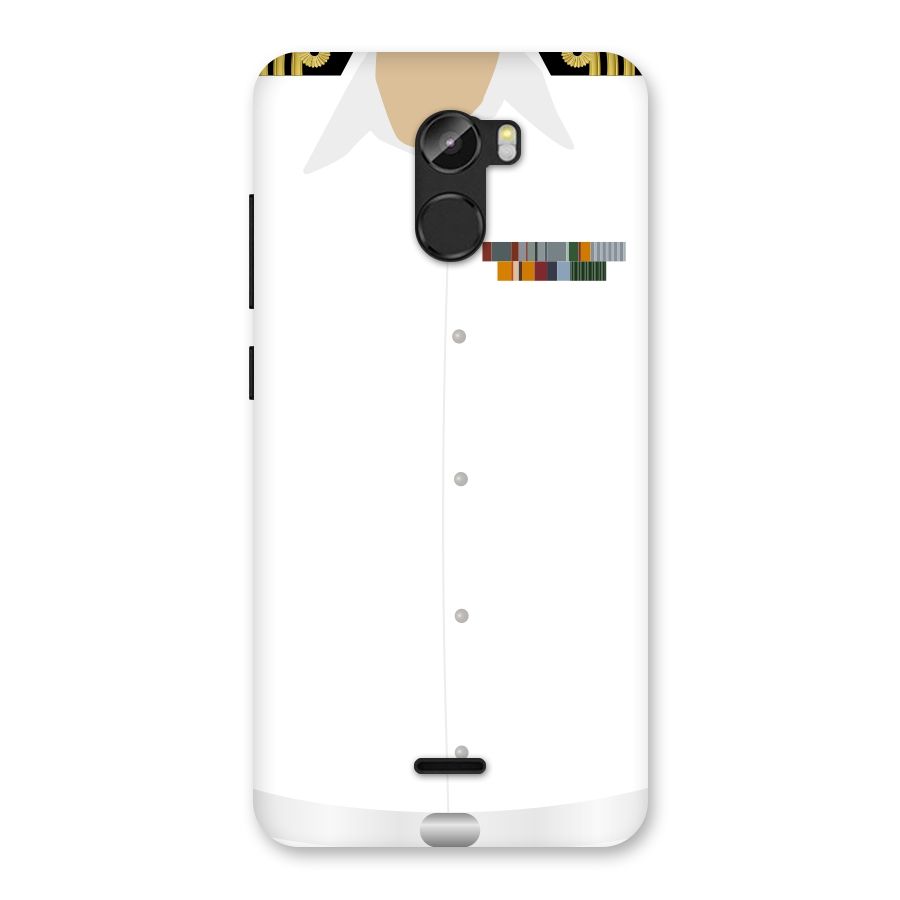 Navy Uniform Back Case for Gionee X1