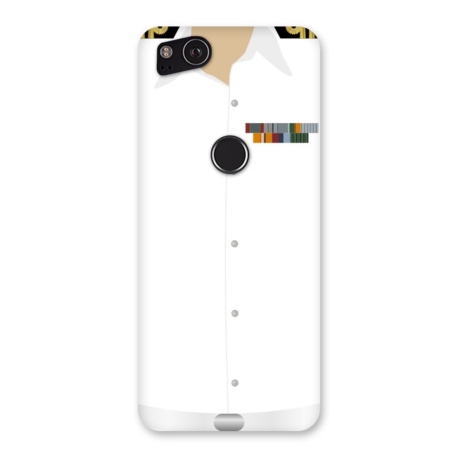 Navy Uniform Back Case for Google Pixel 2