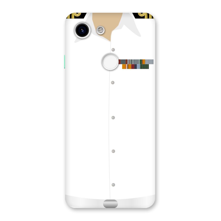 Navy Uniform Back Case for Google Pixel 3