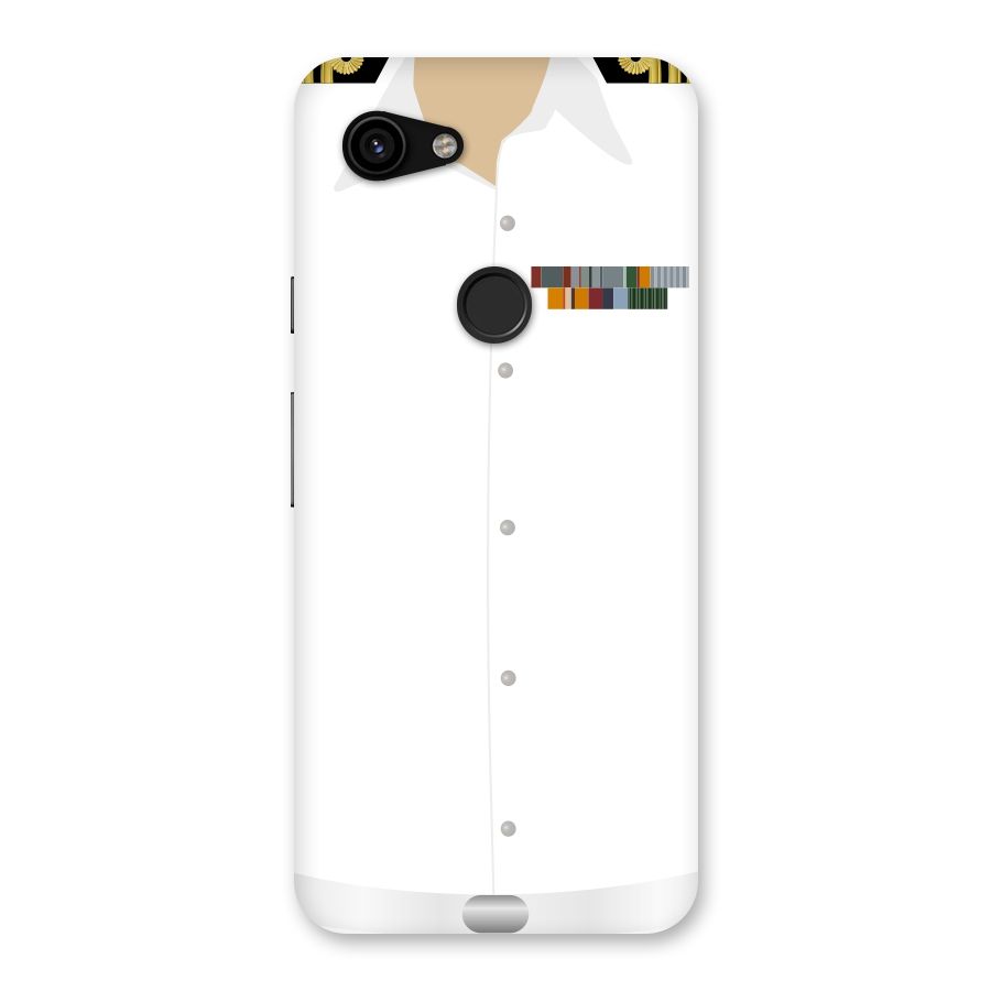 Navy Uniform Back Case for Google Pixel 3a