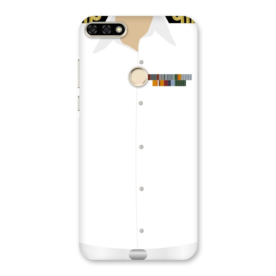 Navy Uniform Back Case for Honor 7A