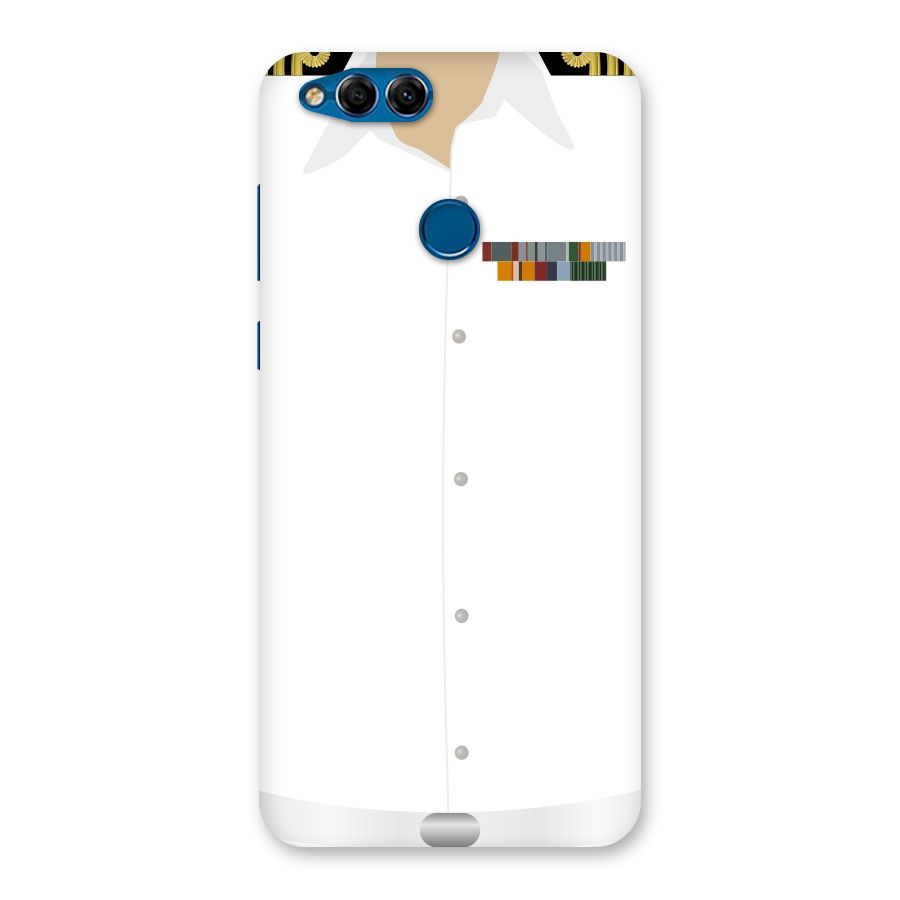Navy Uniform Back Case for Honor 7X