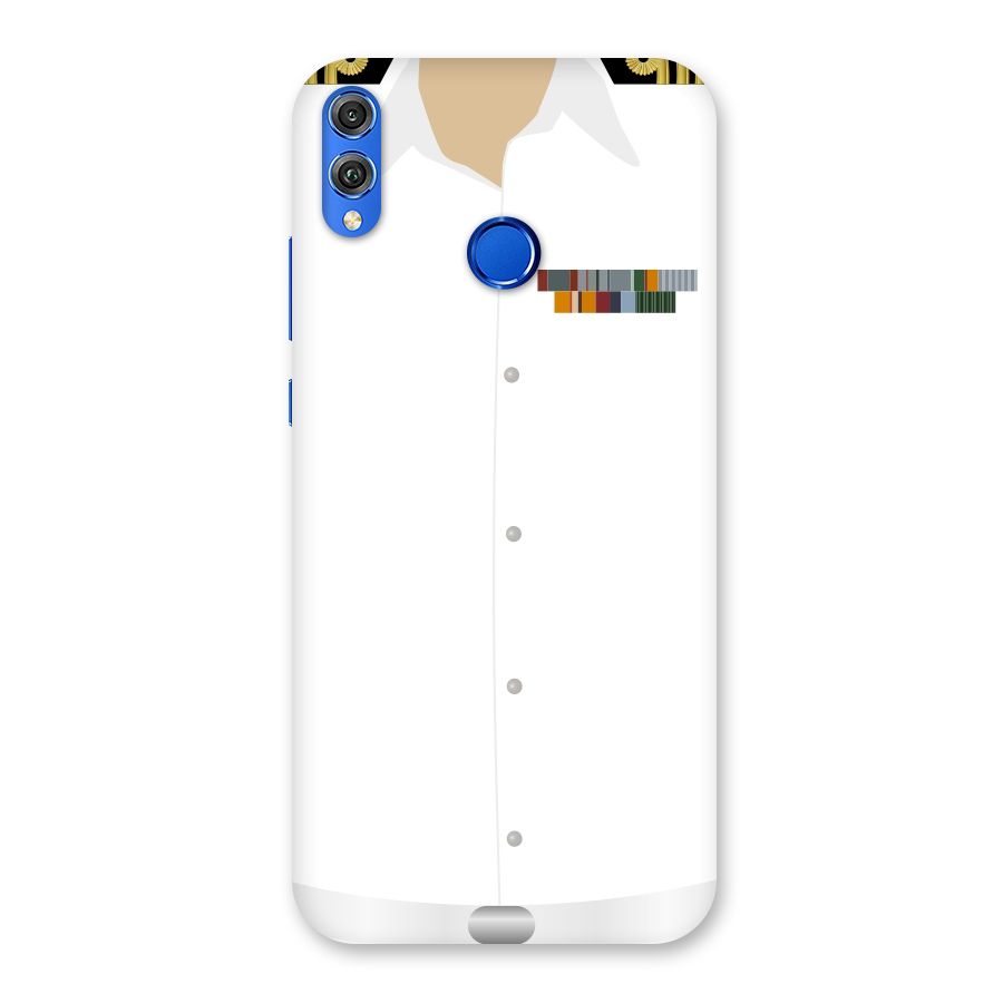 Navy Uniform Back Case for Honor 8X