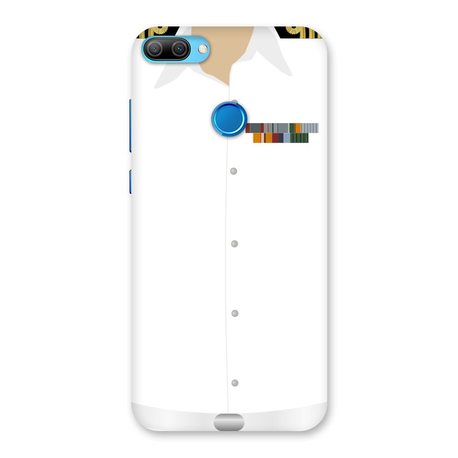 Navy Uniform Back Case for Honor 9N