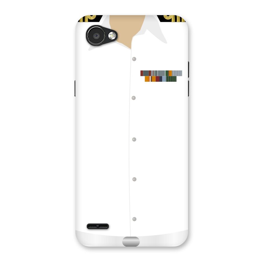 Navy Uniform Back Case for LG Q6