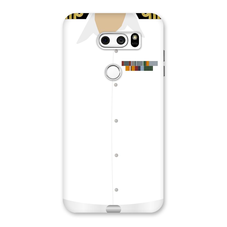 Navy Uniform Back Case for LG V30