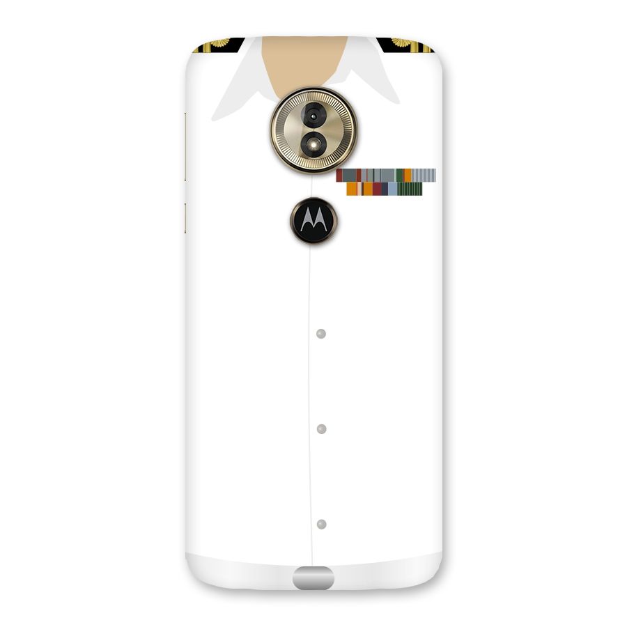 Navy Uniform Back Case for Moto G6 Play