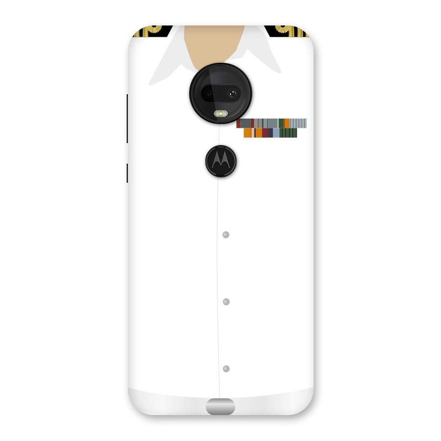 Navy Uniform Back Case for Moto G7