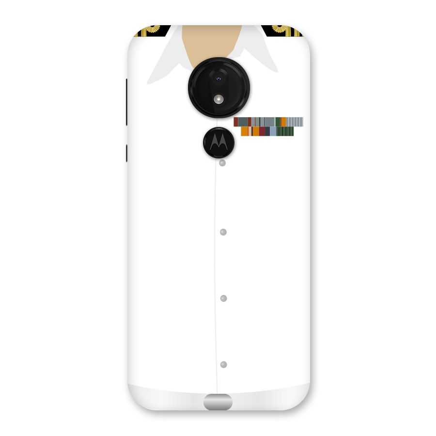 Navy Uniform Back Case for Moto G7 Power