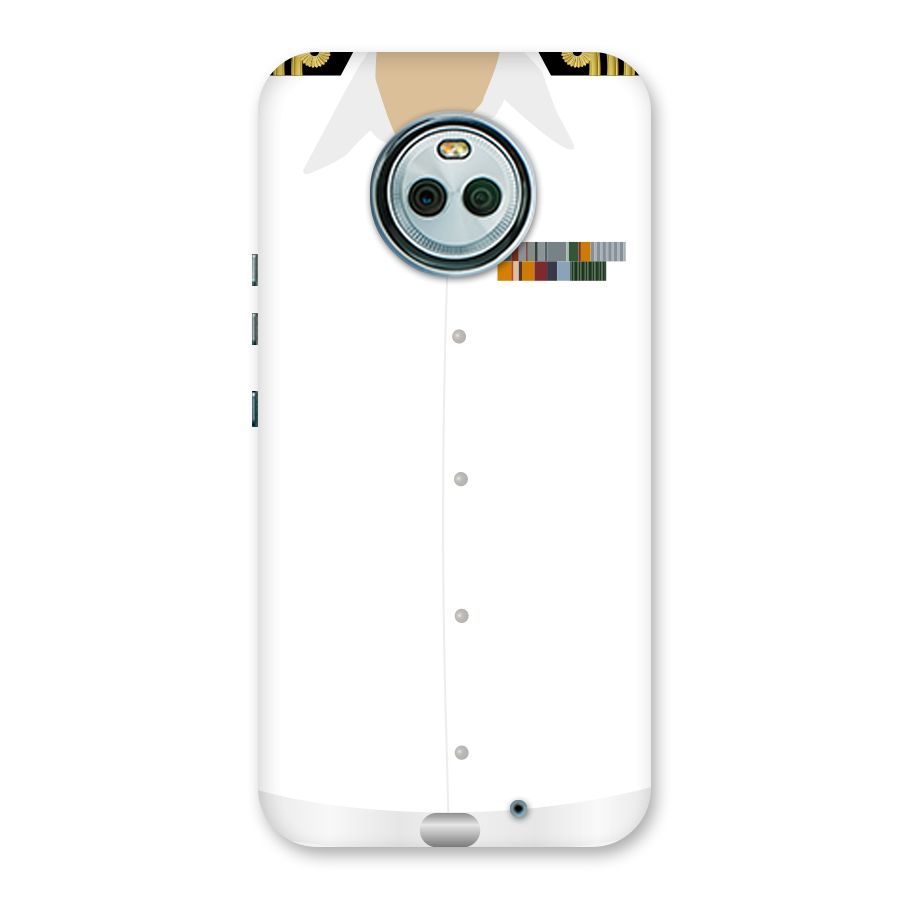 Navy Uniform Back Case for Moto X4