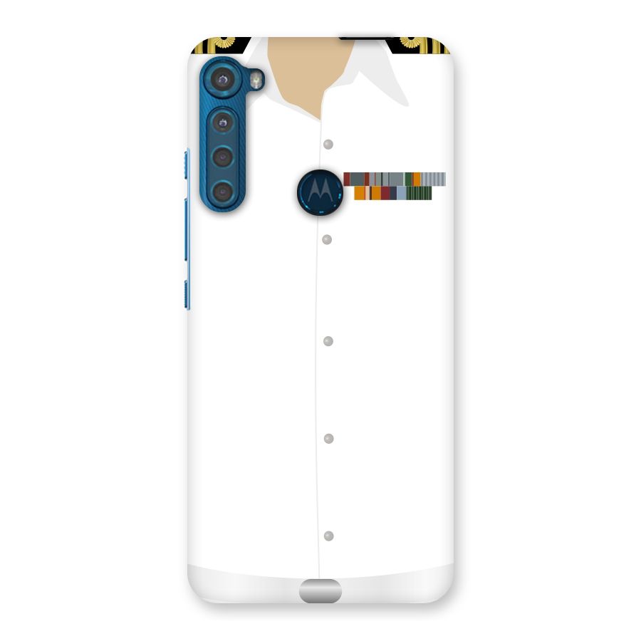 Navy Uniform Back Case for Motorola One Fusion Plus