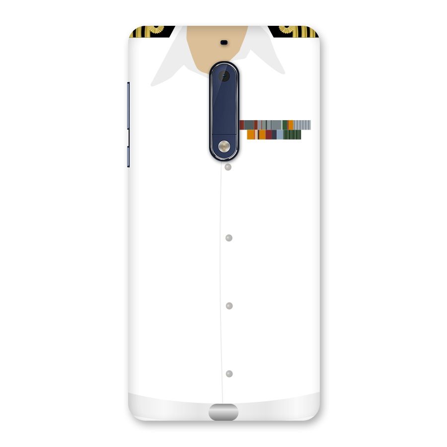 Navy Uniform Back Case for Nokia 5