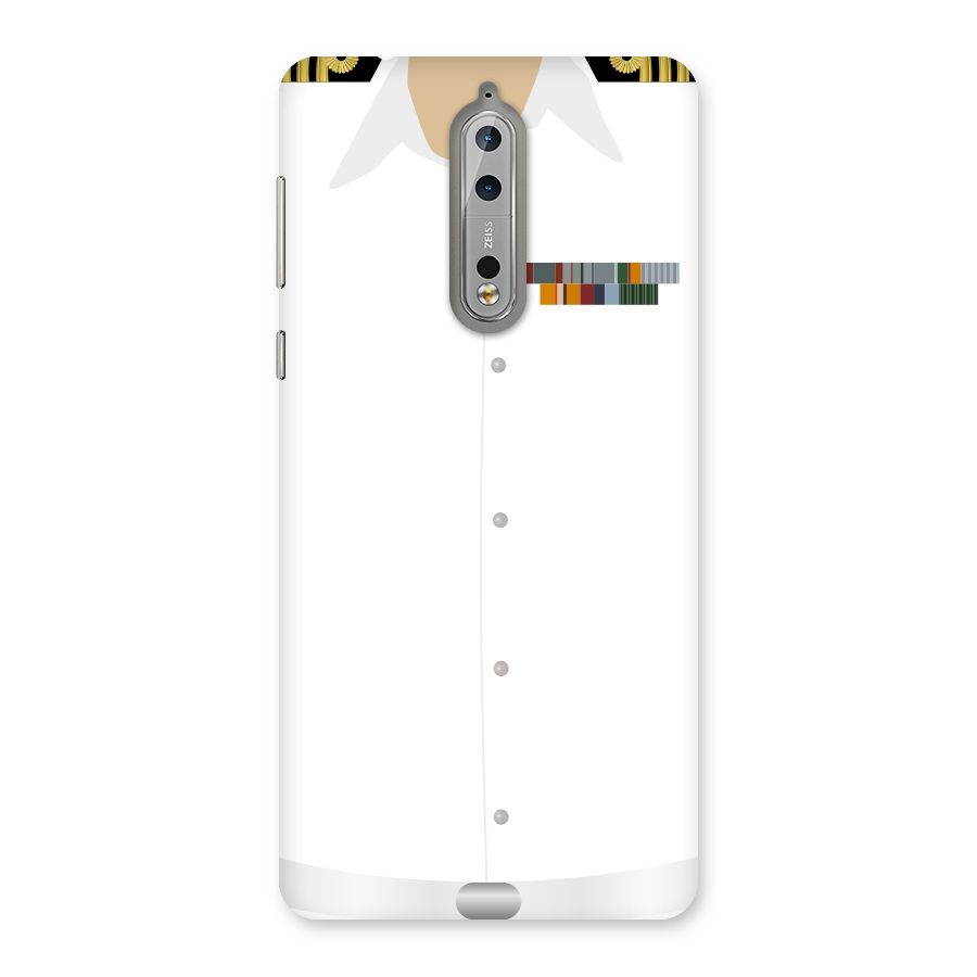 Navy Uniform Back Case for Nokia 8