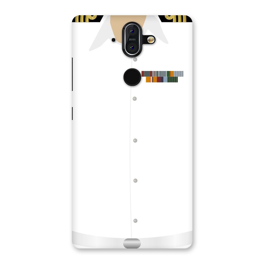 Navy Uniform Back Case for Nokia 8 Sirocco