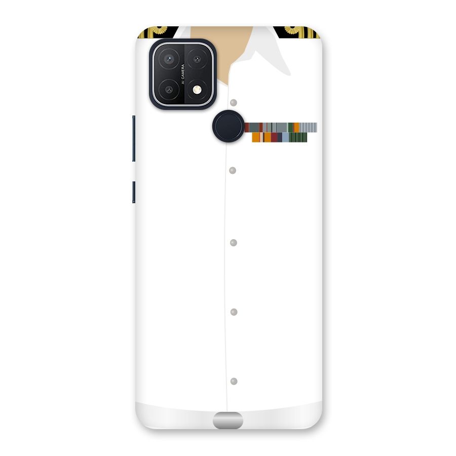 Navy Uniform Back Case for Oppo A15