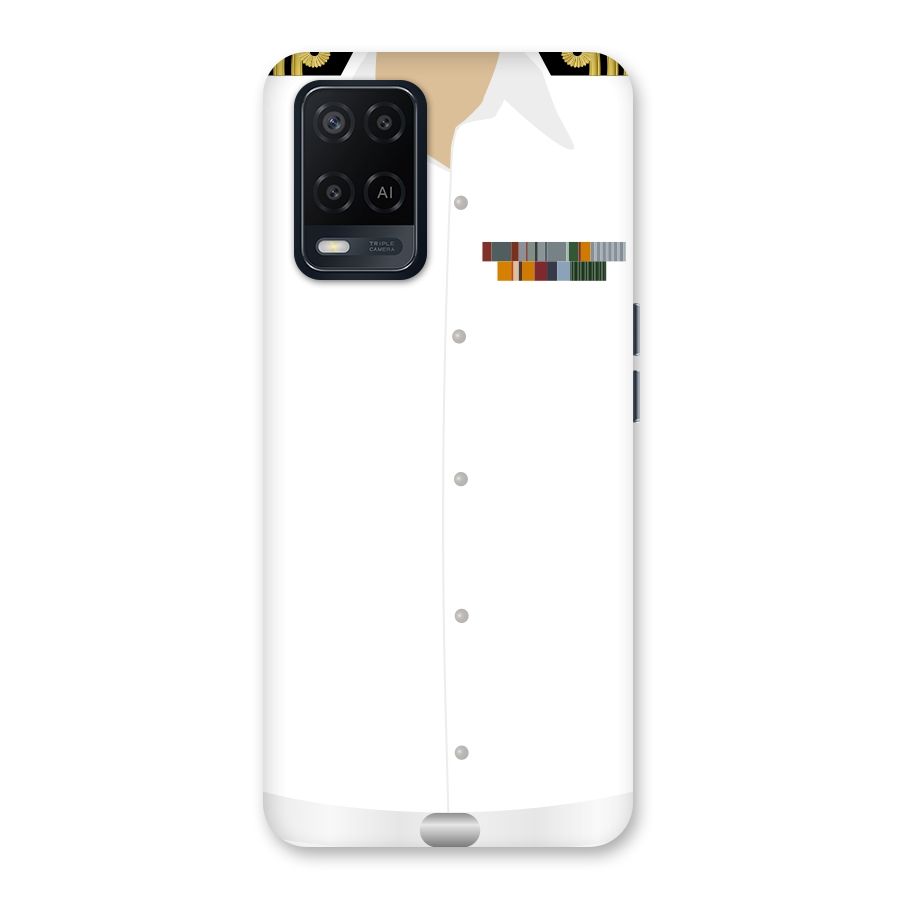 Navy Uniform Back Case for Oppo A54