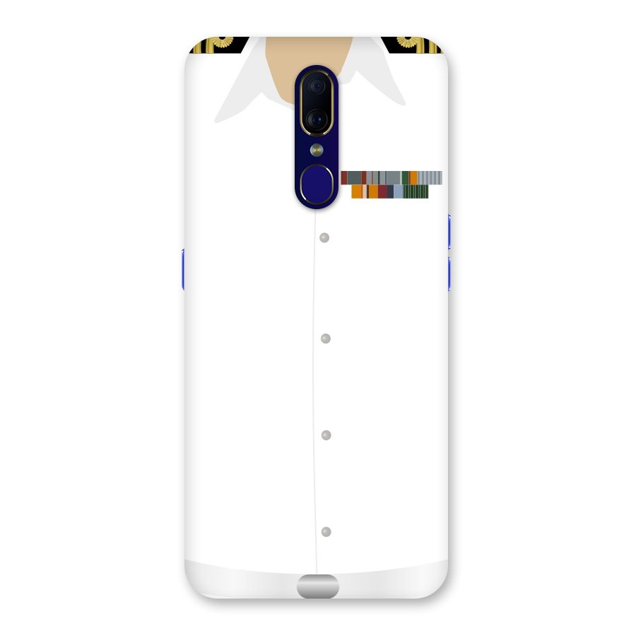 Navy Uniform Back Case for Oppo F11