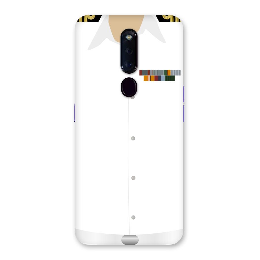 Navy Uniform Back Case for Oppo F11 Pro
