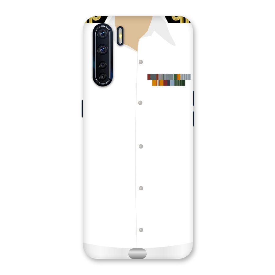 Navy Uniform Back Case for Oppo F15