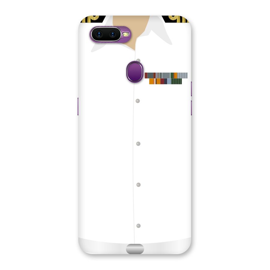 Navy Uniform Back Case for Oppo F9