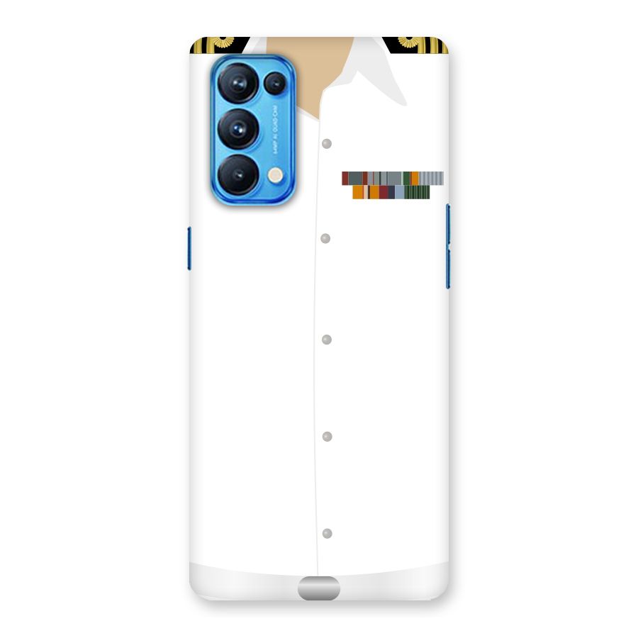 Navy Uniform Back Case for Oppo Reno5 Pro 5G