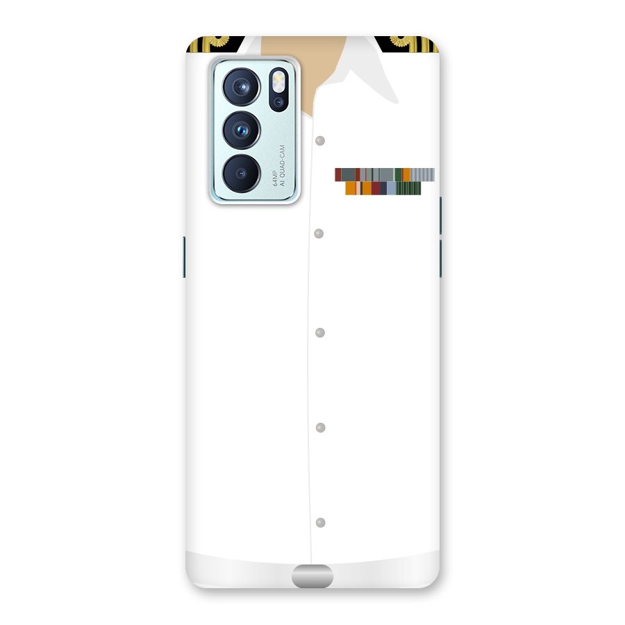 Navy Uniform Back Case for Oppo Reno6 Pro 5G