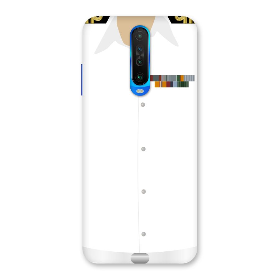 Navy Uniform Back Case for Poco X2