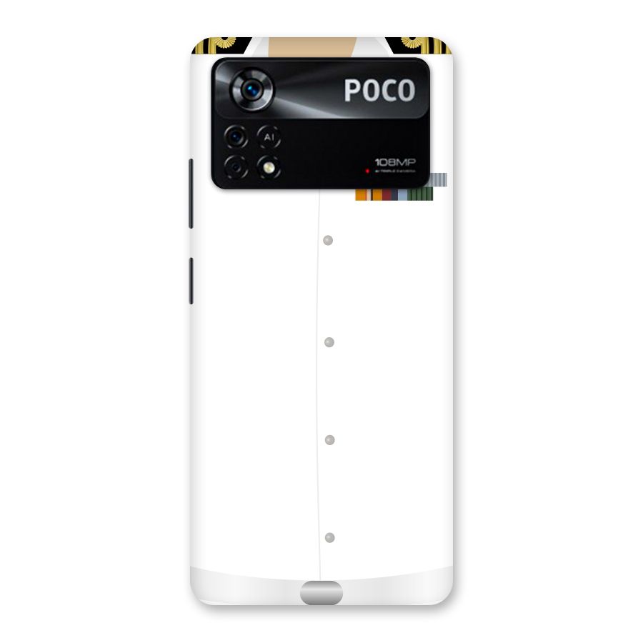 Navy Uniform Back Case for Poco X4 Pro 5G