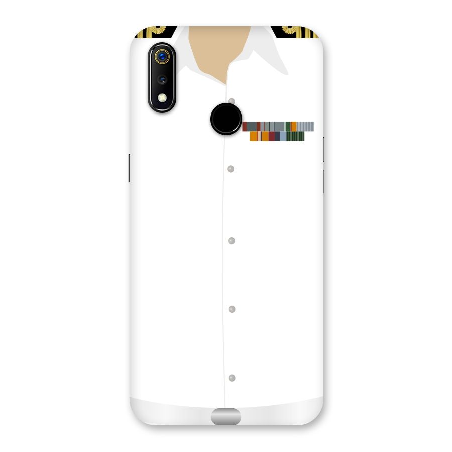 Navy Uniform Back Case for Realme 3