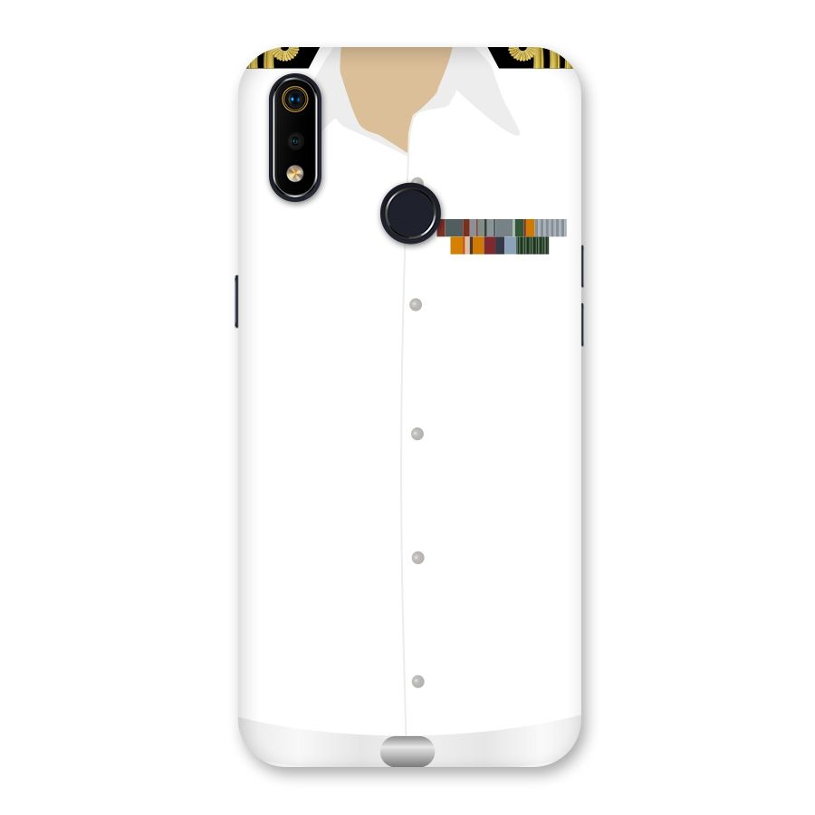 Navy Uniform Back Case for Realme 3i