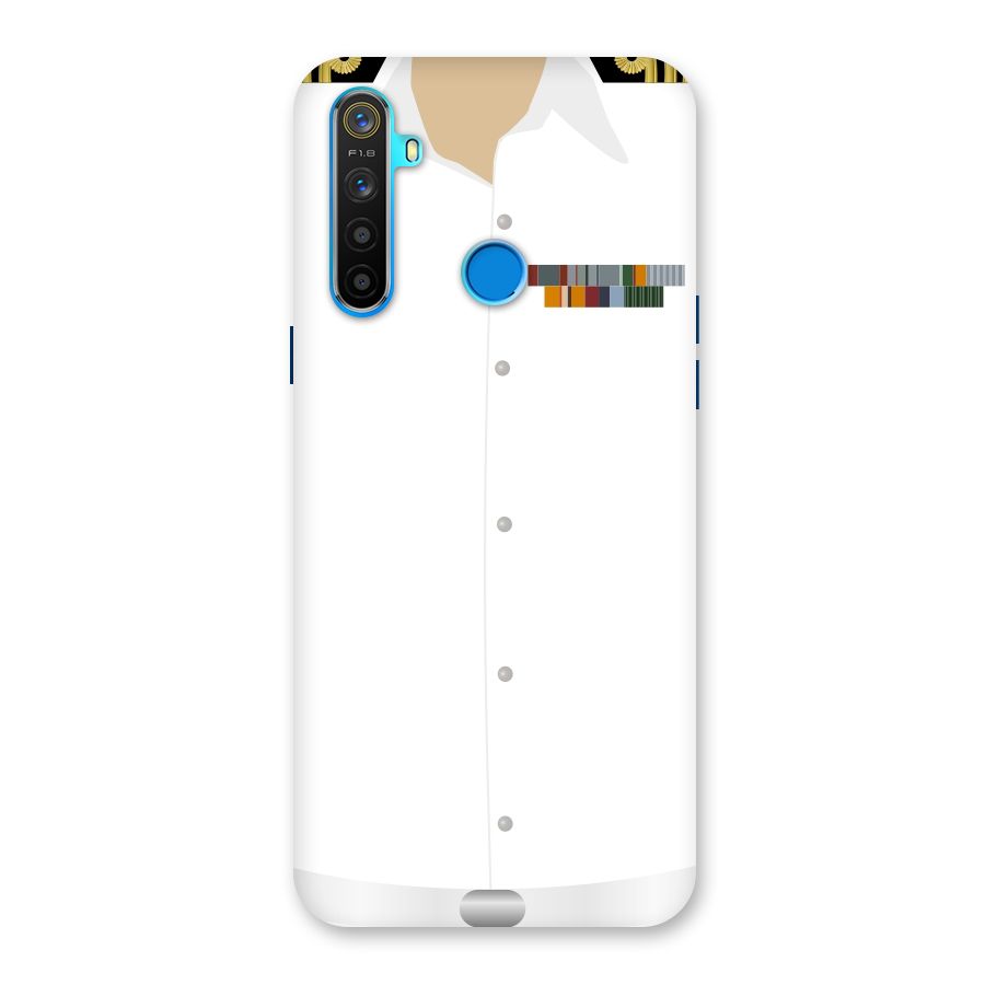 Navy Uniform Back Case for Realme 5