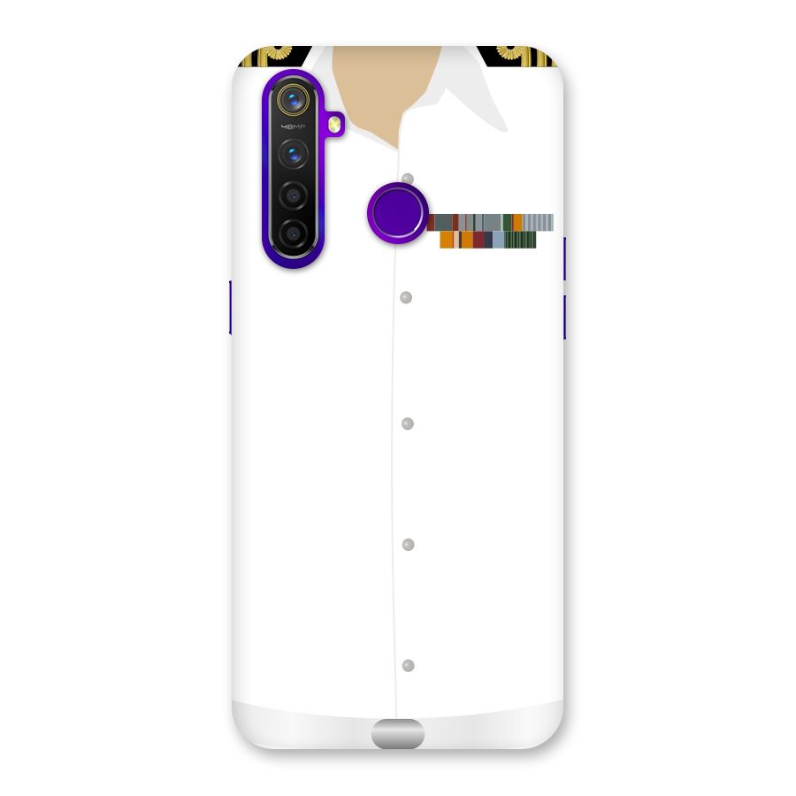 Navy Uniform Back Case for Realme 5 Pro