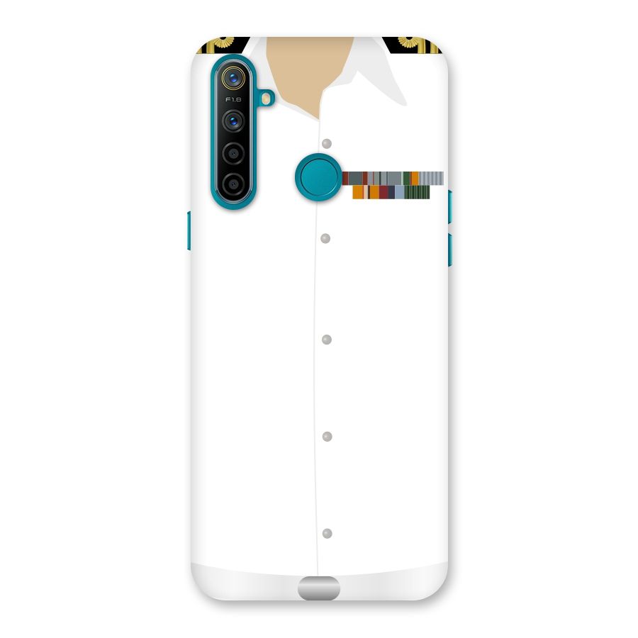 Navy Uniform Back Case for Realme 5i