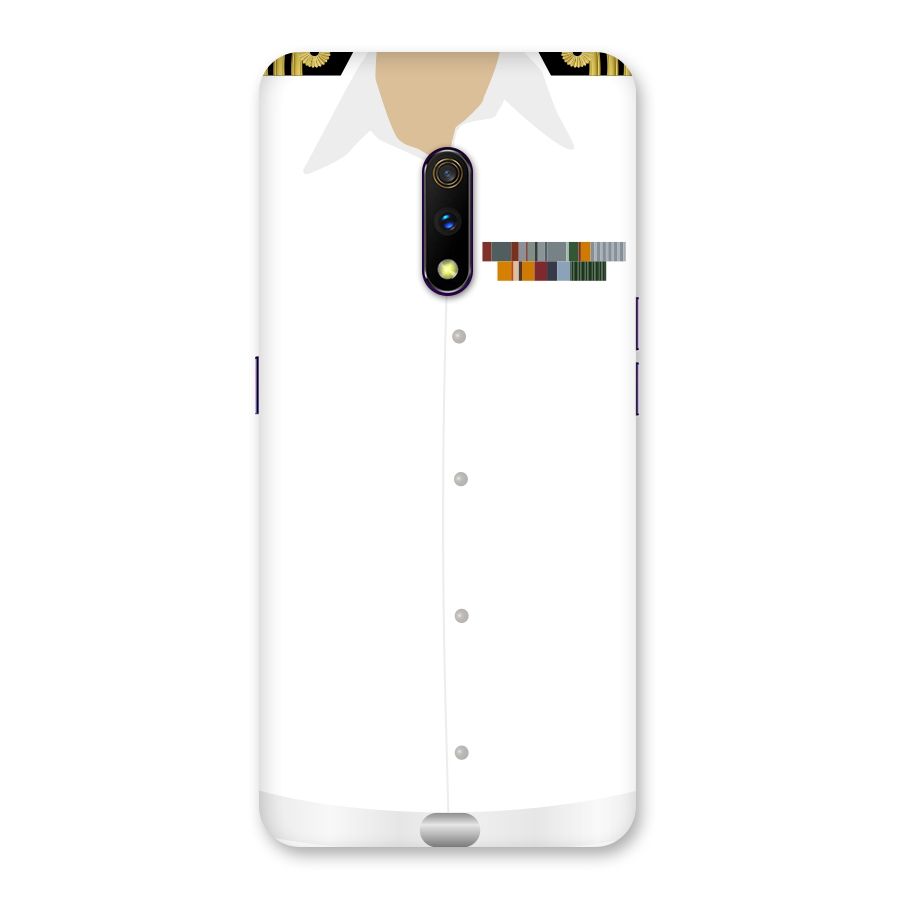 Navy Uniform Back Case for Realme X