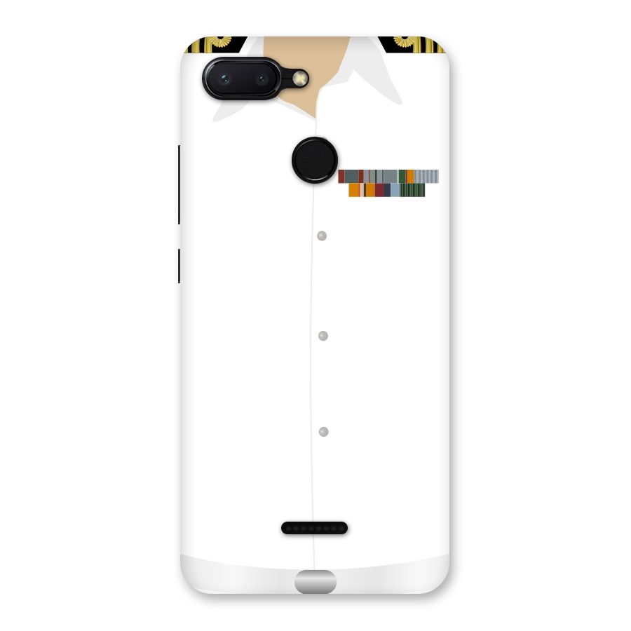 Navy Uniform Back Case for Redmi 6