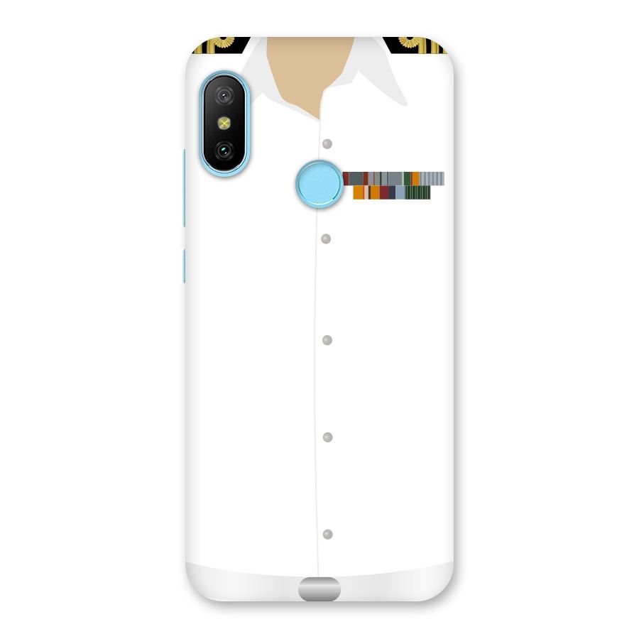 Navy Uniform Back Case for Redmi 6 Pro